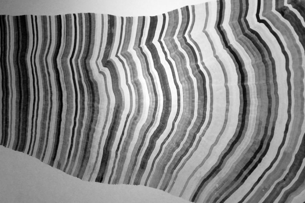 das Foto zeigt eine Wandzeichnung in der Kaiserpassage