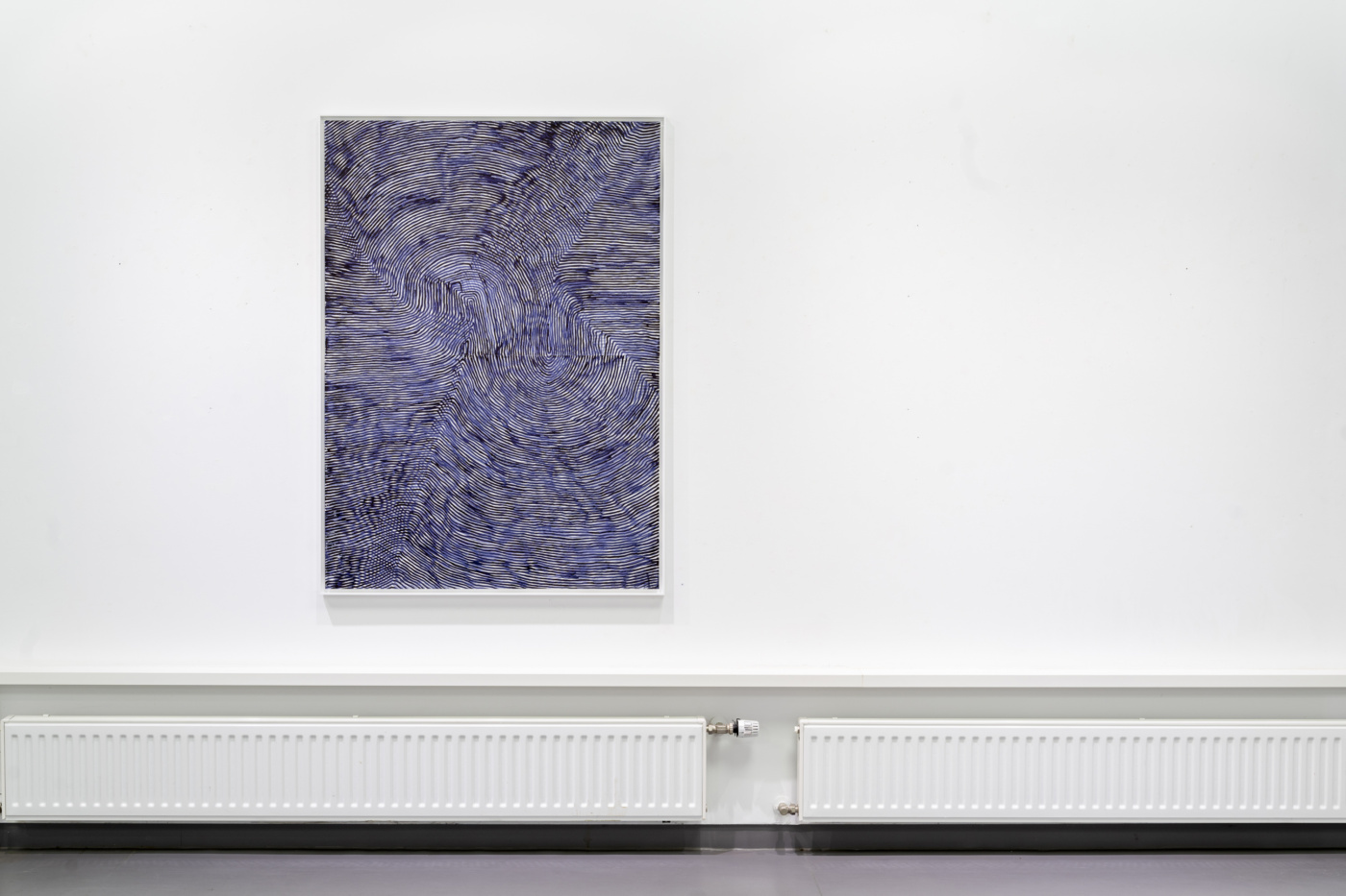 shift blauschwarze Linien Tuschezeichnung von Doris Scheuermann
